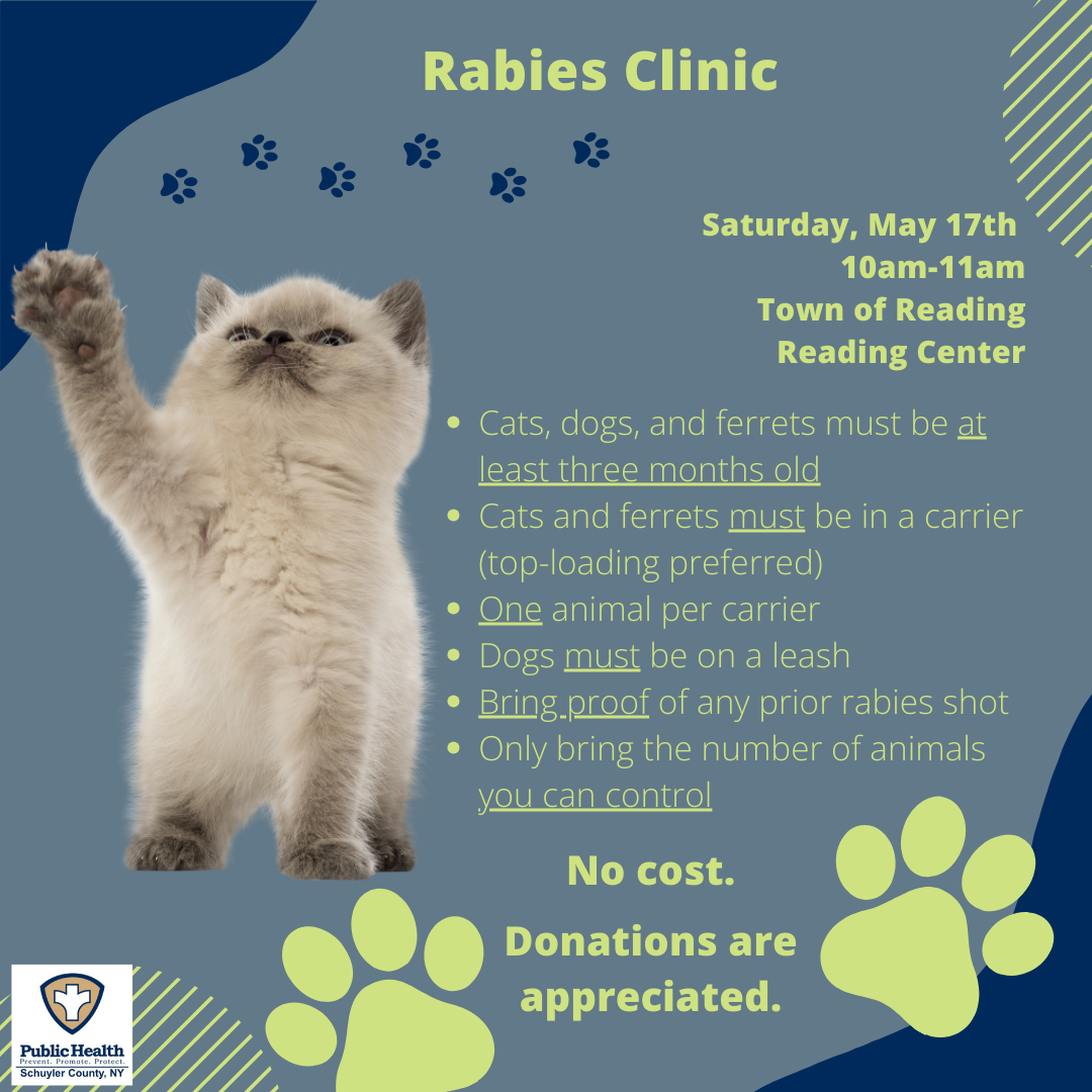 Image with clinic details such as date and location.